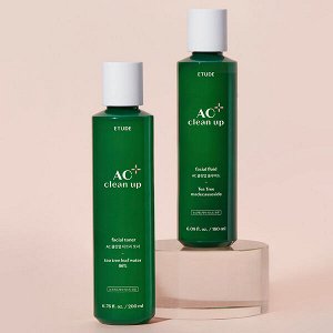 Тонер для проблемной и жирной кожи с экстрактом чайного дерева  Etude AC Clean Up Facial Toner, 200 мл
