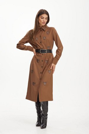 Платье Niv Niv Fashion 3158 коричневый