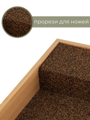 Подставка для ножей бамбук 37,5*14,5*6,5см №6 горизонтальная , 8