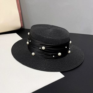 Шляпа солнцезащитная, женская, соломенная