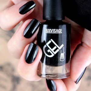Лак для ногтей Gel finish тон 10 черный 9 г /LUXVISAGE/6/М