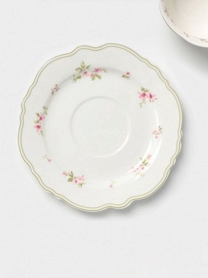 Чайная пара WY Spring flowers, фарфор, 220 мл, зелёная