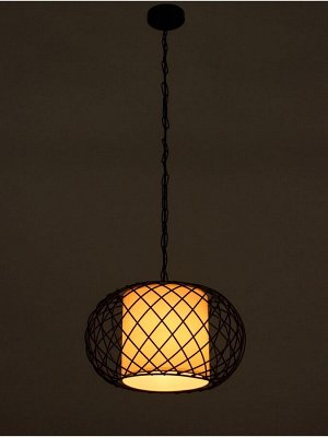 Светильник потолочный BayerLux Lotte, 1x40 Вт, Е27, черный, 36x36x26+80 см