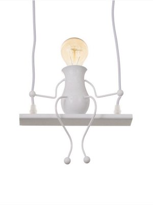 Светильник потолочный BayerLux Altalena, 1x40 Вт, Е27, белый, 27x22x12 см