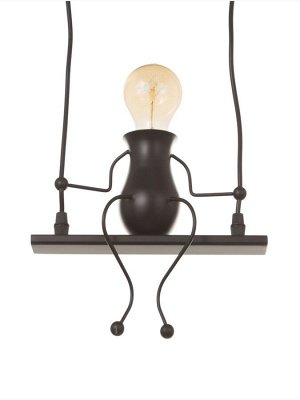 Светильник потолочный BayerLux Altalena, 1x40 Вт, Е27, черный, 27x22x12 см