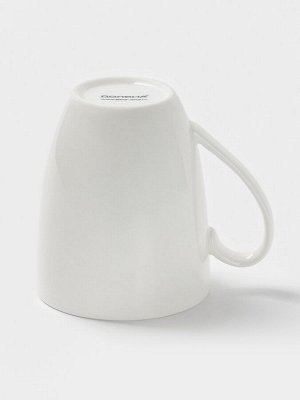 Кружка Доляна White Label, 350 мл, фарфор, белая
