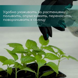 Кассета для выращивания рассады Greengo на 21 ячейку, по 200 мл, из пластика, 54x28x10 см