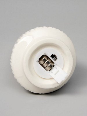 Светодиодная фигура «Ёлочка», 18.8x8.2x8.2 см, 1 LED, керамика, от батареек LR44x3 шт., тёплый белый свет