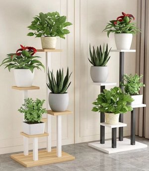Подставка для цветов, 4 полочки, 32 x 22 x 80 см