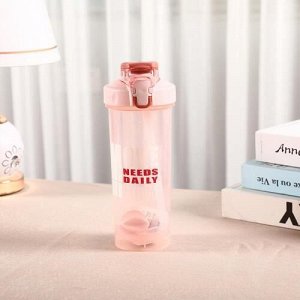 Бутылка для воды 800ml (розовый)