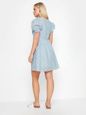 Платье PixieGirl Petite из 100% хлопка с завязкой спереди и вышивкой