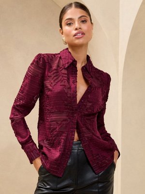 Футболка Lipsy Burnout Button Through