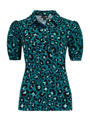 Pour Moi Jodie Fuller Bust Slinky Stretch Half Button Top