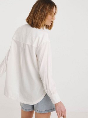 Рубашка свободного покроя JD Williams Crepe White