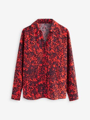 Пляжная рубашка Red Animal из смеси хлопка и льна