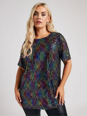 Топ-расклешенный Yours Curve London с пайетками