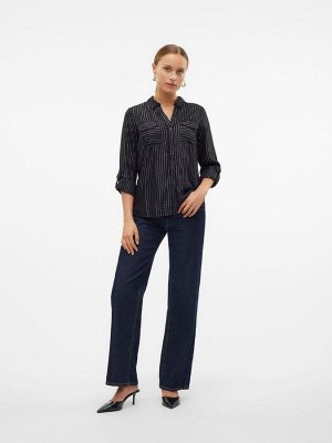 Рубашка в полоску с блестками и длинными рукавами VERO MODA