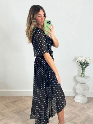 Платье-халат в горошек Style Cheat Lottie