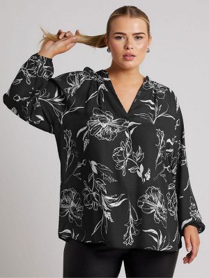 Блузка Yours Curve London с плиссировкой спереди