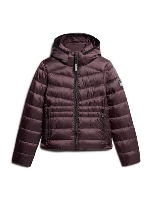 Дымчато-баклажановый фиолетовый - куртка-стёганое одеяло Fuji с капюшоном Superdry
