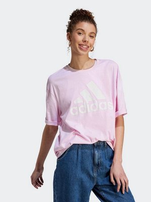 Розовый - футболка adidas 100% Cotton Sportswear Future Icons Winners 3.0