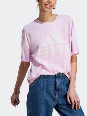 Розовый - футболка adidas 100% Cotton Sportswear Future Icons Winners 3.0