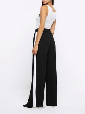 Черный - брюки River Island Side Stripe Tailor