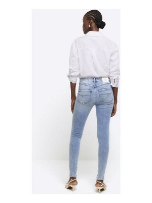 Джинсы-скинни River Island со средней посадкой и рельефной посадкой