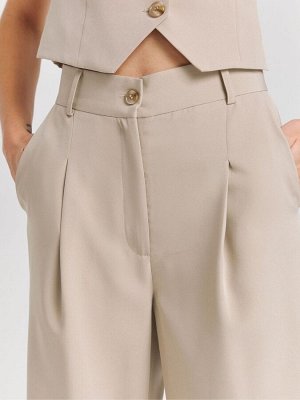 Кремовые - Широкие брюки Simply Be Tailored