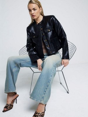 Куртка River Island из искусственной кожи Trophy