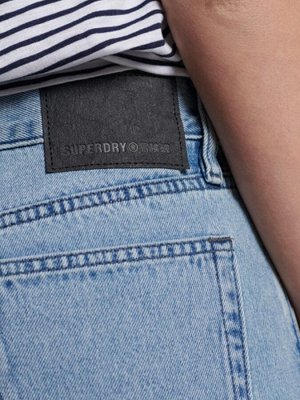 Джинсы Superdry Studios Blue High Rise Straight Fit
