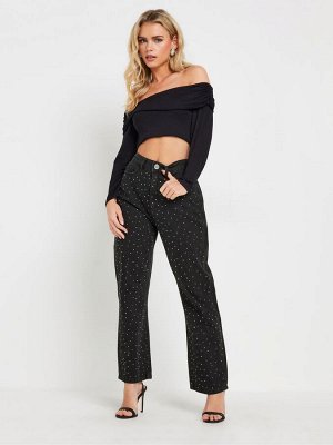 Джинсы PixieGirl Petite со сплошными заклепками, 100% хлопок