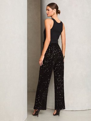 Широкие брюки Lipsy Velvet Sequin