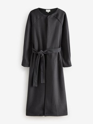 Black Tie Waist Coatigan