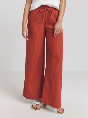 Красный - Текстурированные брюки Simply Be Wide Leg
