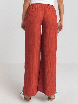Красный - Текстурированные брюки Simply Be Wide Leg