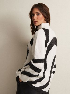 Черный джемпер с принтом Briony Swirl Phase Eight