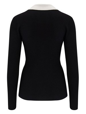 Контрастный трикотажный топ Pour Moi Beth из вискозы LENZING™ ECOVERO™