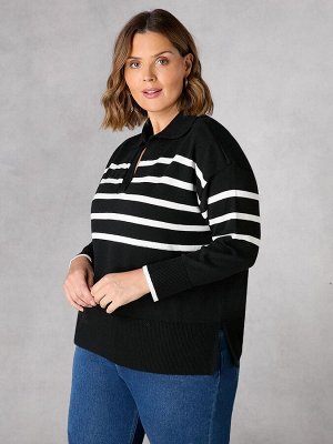 Вязаный джемпер Live Unlimited Curve Stripe