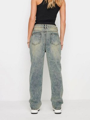 Джинсы PixieGirl Petite Extreme Washed Straight Leg