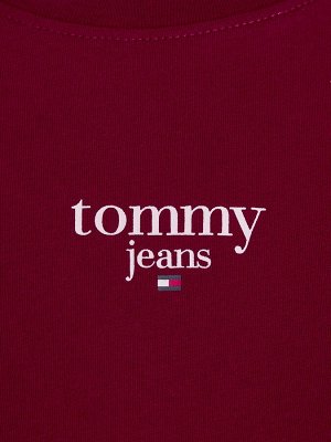 Красная футболка Tommy Jeans Slim Fit Essential Logo