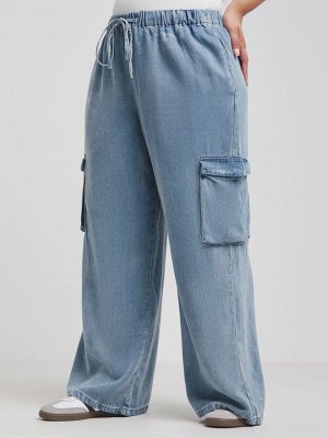 Джинсы Simply Be Pull On Utility Wide Leg из 100% лиоцелла Tencel TM