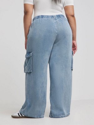 Джинсы Simply Be Pull On Utility Wide Leg из 100% лиоцелла Tencel TM