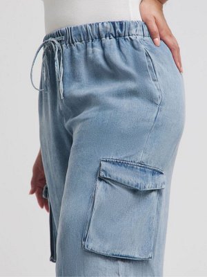 Джинсы Simply Be Pull On Utility Wide Leg из 100% лиоцелла Tencel TM