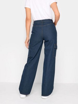 Длинные джинсы-карго Sally Wide Leg из 100% хлопка