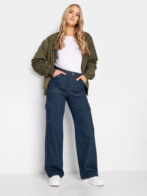 Длинные джинсы-карго Sally Wide Leg из 100% хлопка