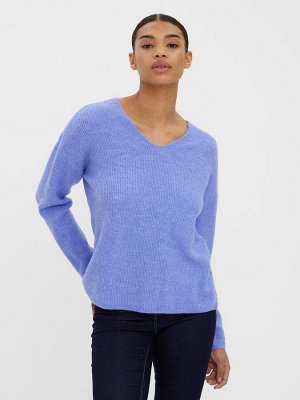 Фиолетовый - мягкий трикотажный джемпер VERO MODA