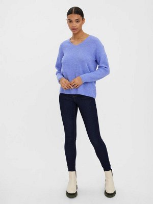 Фиолетовый - мягкий трикотажный джемпер VERO MODA