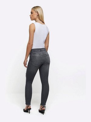 Джинсы-скинни River Island Bum Sculpt с высокой талией и рваными краями