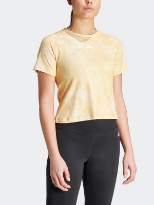 Желтый - футболка adidas Train Essentials Tie Dye